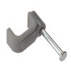 Cable Clips - Flat - Grey - Box - 10.00mm Thumbnail