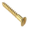 Wood Screw - Raised Head - Solid Brass - Box - 8 x 1" - 8 x 1" Thumbnail