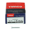 TIMCO Twin-Threaded Countersunk Silver Woodscrews - 4 x 1 Thumbnail