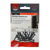 TIMCO Twin-Threaded Round Head Black Woodscrews - 6 x 1 Thumbnail