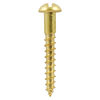 TIMCO Solid Brass Round Head Woodscrews - 6 x 1 Thumbnail