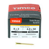 TIMCO Solid Brass Countersunk Woodscrews - 8 x 2 Thumbnail