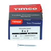 TIMCO Twin-Threaded Countersunk Silver Woodscrews - 8 x 2 Thumbnail