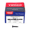 TIMCO Twin-Threaded Round Head Black Woodscrews - 10 x 1 Thumbnail