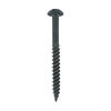 TIMCO Twin-Threaded Round Head Black Woodscrews - 10 x 2 Thumbnail