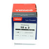 TIMCO Twin-Threaded Round Head Silver Woodscrews - 10 x 3 Thumbnail