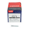 TIMCO Twin-Threaded Countersunk Silver Woodscrews - 12 x 2 Thumbnail