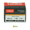 TIMCO Solid Brass Countersunk Woodscrews - 4 x 1/2 Thumbnail