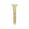 TIMCO Solid Brass Countersunk Woodscrews - 4 x 3/4 Thumbnail