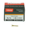 TIMCO Solid Brass Countersunk Woodscrews - 4 x 3/4 Thumbnail