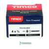 TIMCO Twin-Threaded Countersunk Silver Woodscrews - 4 x 3/4 Thumbnail