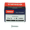 TIMCO Twin-Threaded Countersunk Silver Woodscrews - 5 x 3/4 Thumbnail