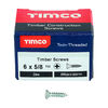 TIMCO Twin-Threaded Countersunk Silver Woodscrews - 6 x 5/8 Thumbnail