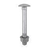 TIMCO Carriage Bolts DIN603, Hex Full Nuts DIN934 & Form A DIN125-A Washer Exterior Silver - M6 x 100 Thumbnail