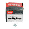 TIMCO Roofing Bolts & Square Nuts Silver - M6 x 12 Thumbnail