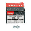 TIMCO Roofing Bolts & Square Nuts Silver - M6 x 25 Thumbnail