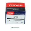 TIMCO Twin-Threaded Countersunk Silver Woodscrews - 7 x 1 1/2 Thumbnail