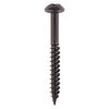 TIMCO Twin-Threaded Round Head Black Woodscrews - 8 x 11/2 Thumbnail