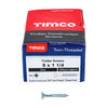 TIMCO Twin-Threaded Countersunk Silver Woodscrews - 8 x 1 1/4 Thumbnail