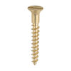 TIMCO Solid Brass Countersunk Woodscrews - 10 x 1 1/2 Thumbnail