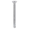 TIMCO Window Fabrication Screws Countersunk with Ribs PH Self-Tapping Thread Self-Drilling Point Martensitic Stainless Steel & Silver Organic - 3.9 x 16 Thumbnail