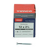 TIMCO Twin-Threaded Countersunk Silver Woodscrews - 12 x 2 1/2 Thumbnail