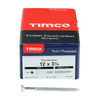 TIMCO Twin-Threaded Countersunk Silver Woodscrews - 12 x 3 1/2 Thumbnail