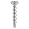 TIMCO Window Fabrication Screws Friction Stay Pan PH Self-Tapping Thread Self-Drilling Point Martensitic Stainless Steel & Silver Organic - 3.9 x 16 Thumbnail