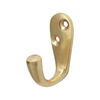 TIMCO Single Robe Hook Polished Brass - 44 x 18mm Thumbnail