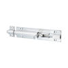 TIMCO Straight Barrel Bolt Satin Chrome - 100 x 25mm Thumbnail