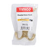 TIMCO Double Robe Hook Polished Brass - 47 x 24mm Thumbnail