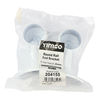 TIMCO End Bracket For Round Tube White - 25mm Thumbnail