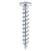 TIMCO Window Fabrication Screws Friction Stay Shallow Pan with Serrations PH Single Thread Gimlet Point Zinc - 4.8 x 16 Thumbnail