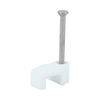 TIMCO Flat Cable Clips White - To fit 1.0mm Thumbnail