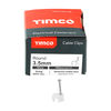 TIMCO Round Cable Clips White - To fit 3.5mm Thumbnail