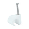 TIMCO Round Cable Clips White - To fit 9.0mm Thumbnail