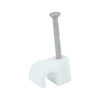 TIMCO Round Cable Clips White - To fit 4.5mm Thumbnail