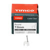 TIMCO Round Cable Clips White - To fit 7.0mm Thumbnail