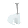 TIMCO Round Cable Clips White - To fit 11.0mm Thumbnail