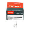 TIMCO Round Cable Clips White - To fit 11.0mm Thumbnail