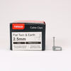 TIMCO Flat & Twin Cable Clips Grey - To fit 2.5mm Thumbnail