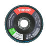 TIMCO Set of Flap Discs Zirconium Type 29 Conical P40 Grit - 115 x 22.23 Thumbnail