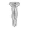 TIMCO Window Fabrication Screws Countersunk Facet PH Metric Thread Self-Drilling Point Martensitic Stainless Steel & Silver Organic - M4 x 16 Thumbnail