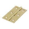 TIMCO Solid Drawn Brass Hinges Polished Brass - 75 x 40 Thumbnail