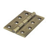 TIMCO Double Phosphor Bronze Washered Brass Hinges Antique Brass - 102 x 67 Thumbnail