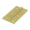 TIMCO Solid Drawn Brass Hinges Polished Brass - 64 x 35 Thumbnail