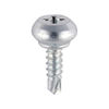 TIMCO Weather Bar Screws Nipple Head PH Self-Tapping Thread Self-Drilling Point Zinc - 4.0 x 13 Thumbnail