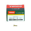 TIMCO Classic Multi-Purpose Reduced Head Countersunk Gold Piano Hinge Woodscrews - 3.0 x 12 Thumbnail