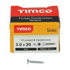 TIMCO Solo Countersunk Silver Woodscrews - 3.0 x 20 Thumbnail