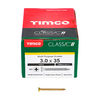 TIMCO Classic Multi-Purpose Countersunk Gold Woodscrews - 3.0 x 35 Thumbnail